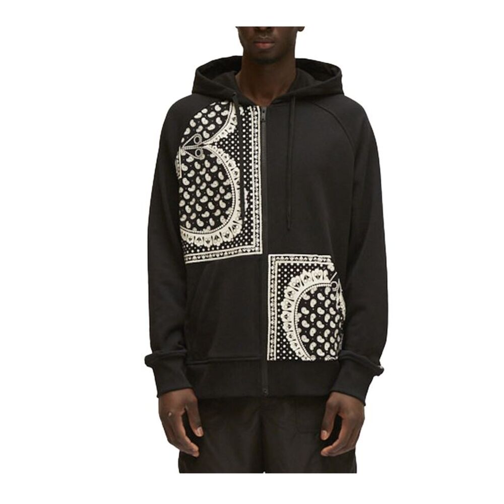 Moose Knuckles Hoodie Cole Men Black M13MS629 Zip Long Sleeve